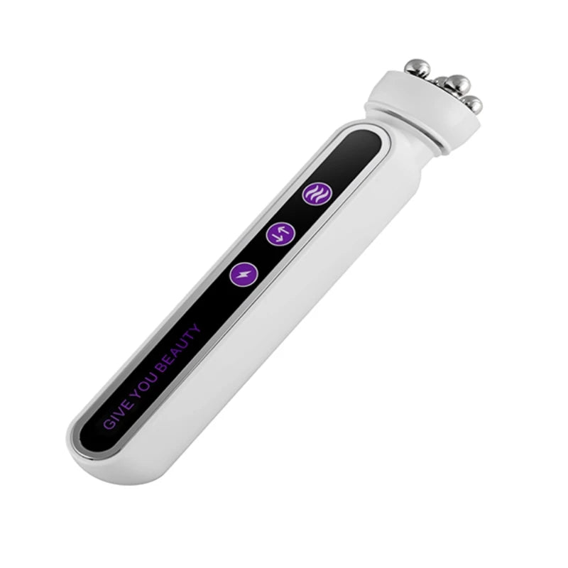 3in1 RF Heating EMS Facial 360° Roller Massager  Firm Microcurrent Beauty Machine