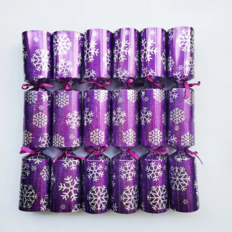 12 Inch Christmas Crackers Set of 6pcs, Christmas poppers, Christmas crackers with snap and prizes for adults