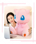 35/45CM New Pokemon Mew Plush Cute Huge Toys Pink Mew Anime Doll Cute Stuffed Plushie Gift For Children Birthday Kids