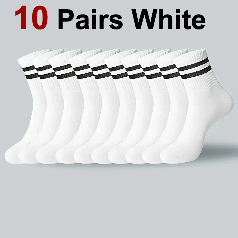 Plain Sports Socks — 5, 10 or 20 Pairs