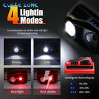 Portable XPG Headlight Sensor Headlamp Mini Flashlight USB Rechargeable High Brightness 4 Modes Night Working Head Torch Light
