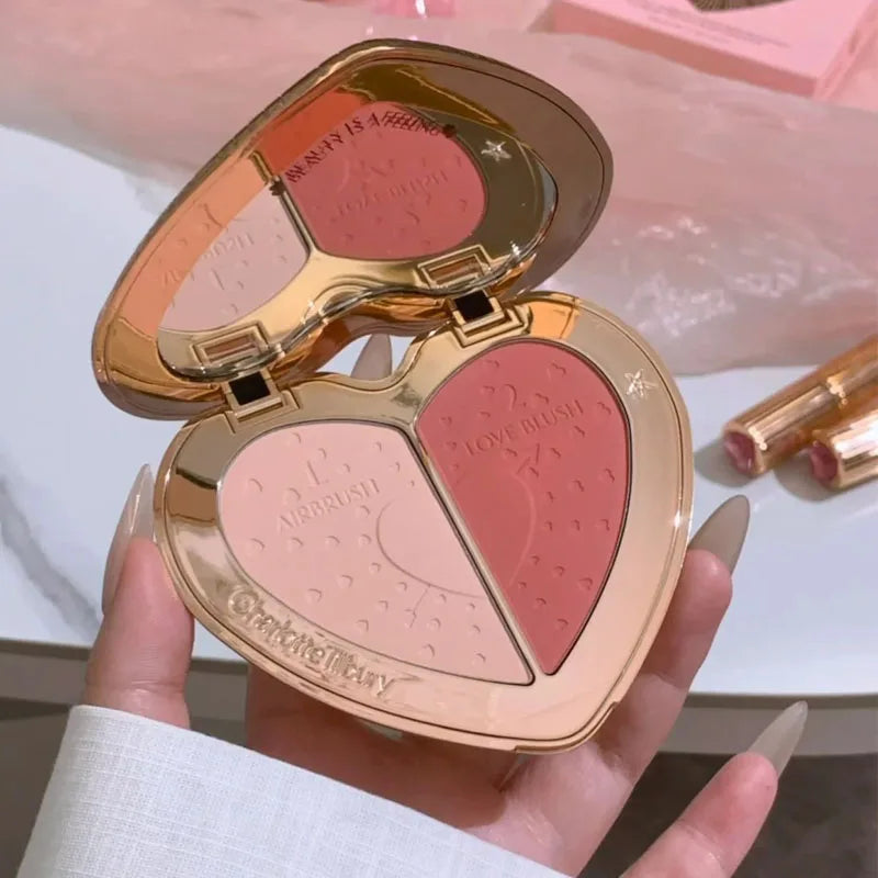 Hot Sale Charlotte Brand Setting Spray Fine Texture Powder Small Gold Plate 2 Color Powder Blusher Essence Oil Tilbury Cosmetics