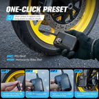 Carsun Mini Portable Electric Bicycle Pump Wireless Tire Inflator 150Psi Max 480Mah Battery with Display