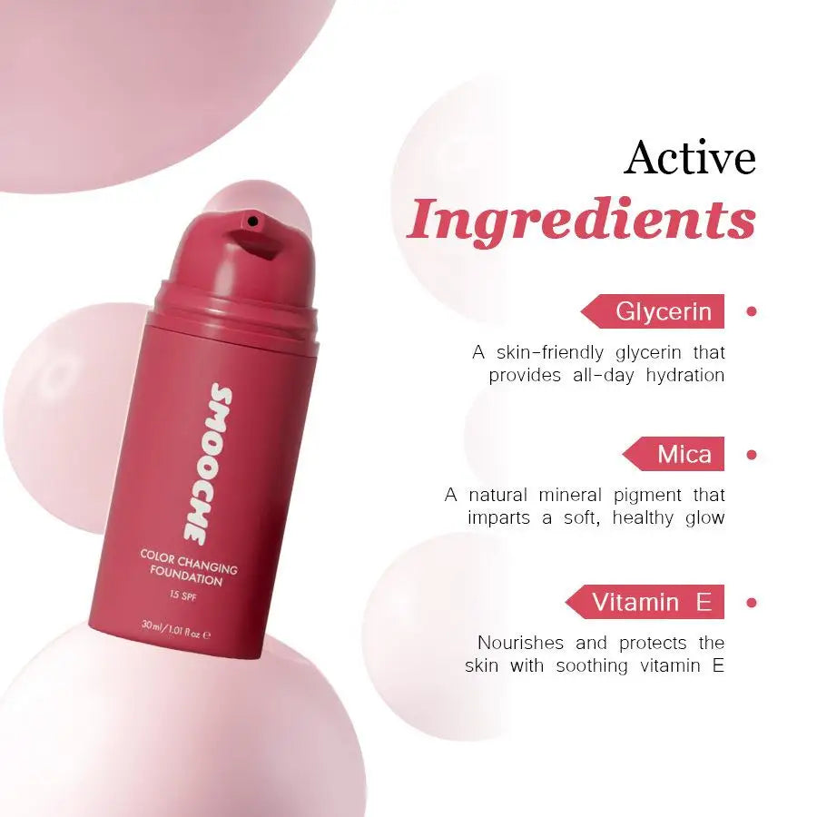 SMOOCHE Colour-Changing Foundation SPF 15 – 30ml