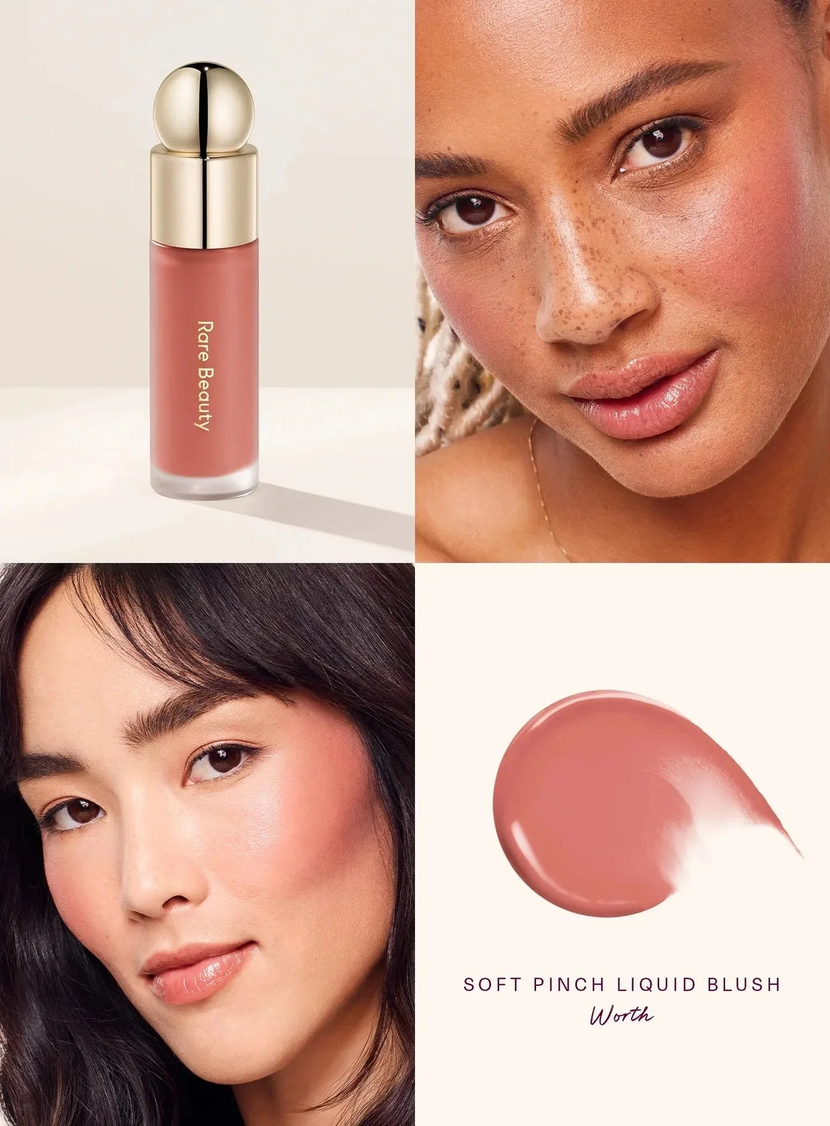 Hot Rare Beauty Happy Hope Joy Alive Love Lucky Liquid Blush Lip Gloss Highlighter Brightening Cushion Makeup With Box Gifts