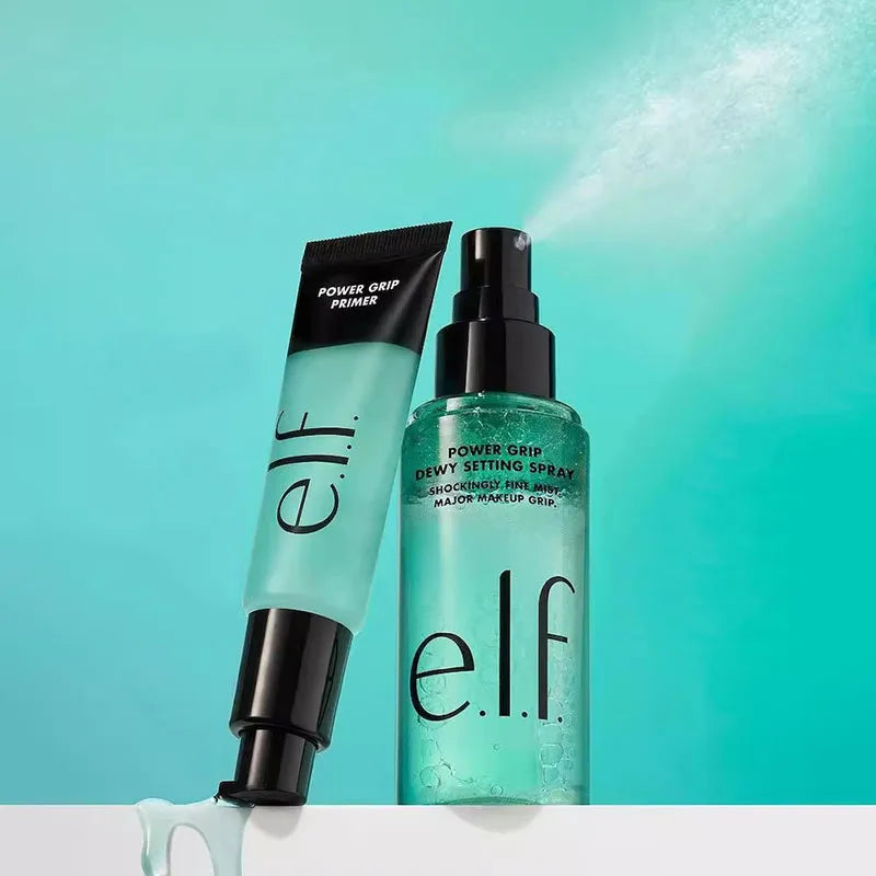 Elf Makeup Power Grip Dewy Setting Spray Beauty Cosmetics