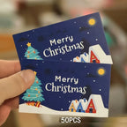 Christmas Scratch Cards with Santa, Merry Christmas Designs-Self-Scratchable Holiday reward tickets,Customizable DIY Gift Tags