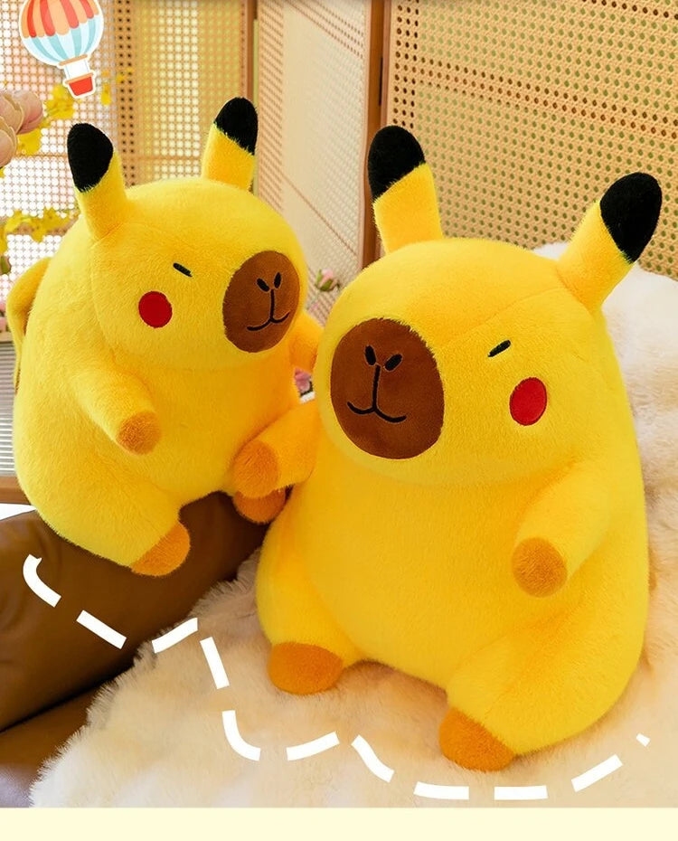 50cm Cute Lifelike Capybara Plush Toy Kawaii Transform Simulation Animal Soft Stuffed Doll Pillow Big Size Kids Birthday Gift