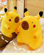 50cm Cute Lifelike Capybara Plush Toy Kawaii Transform Simulation Animal Soft Stuffed Doll Pillow Big Size Kids Birthday Gift