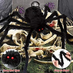 Giant Plush Halloween Spider Decoration – 30–200cm