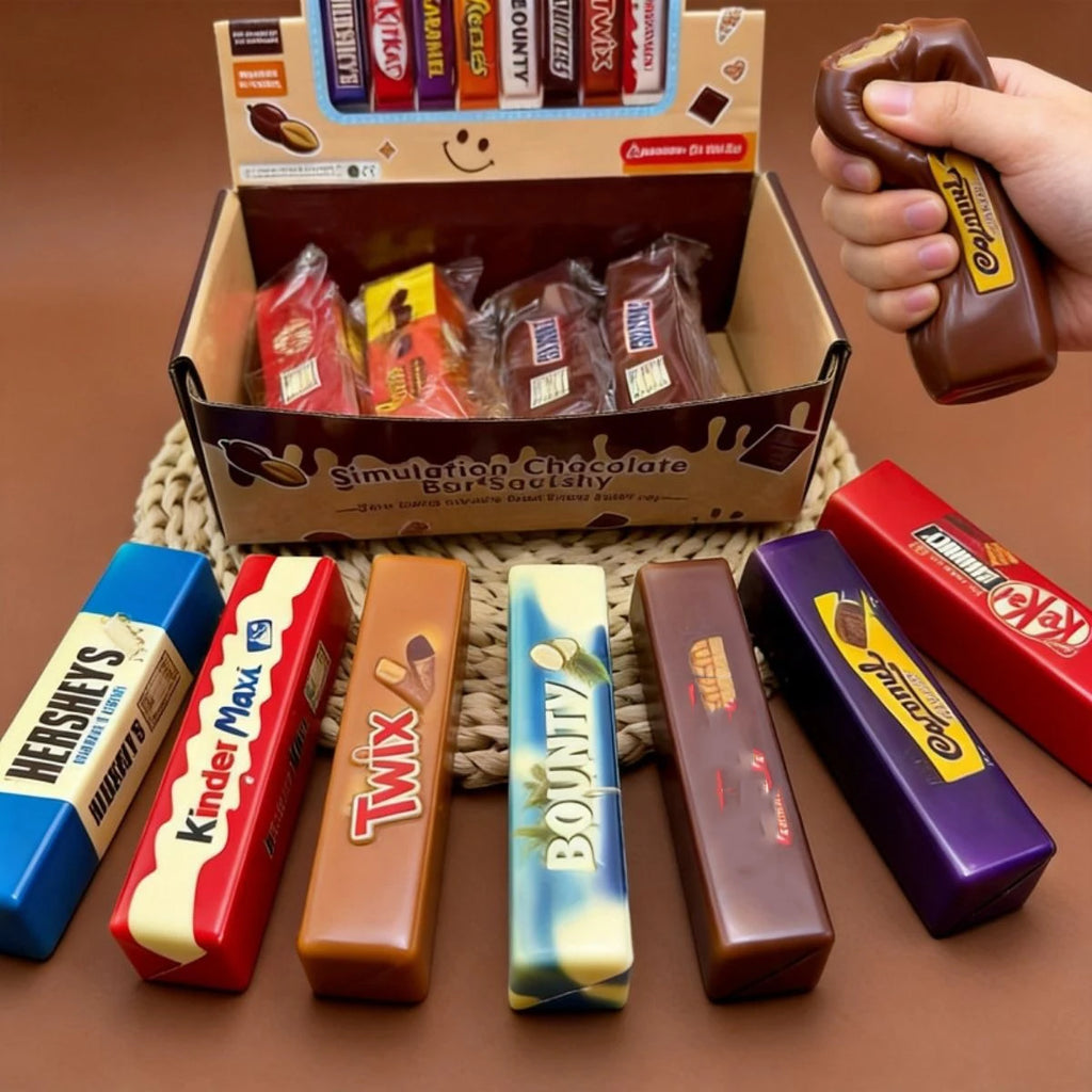 1/8PCS Simulation Chocolate Butter Sticks Squishy Toys Slow Rebound Squeeze Toys Stress Relief Sensory Toys Party Favors No Box