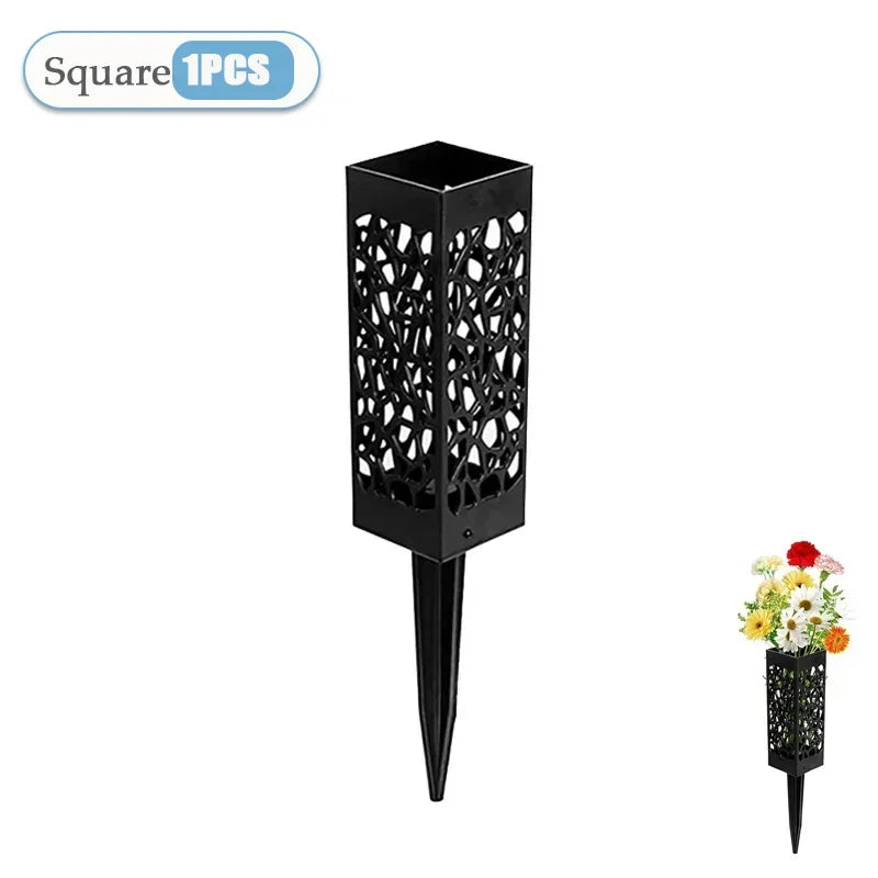 Plastic Memorial Flower Vases — 1, 2 or 4 Pack