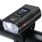 2 T6 Bicycle Front Light Type-C Charging Bicycle Headlight MTB Road Bike Headlamp for Night Riding Safety Cycling Accessories