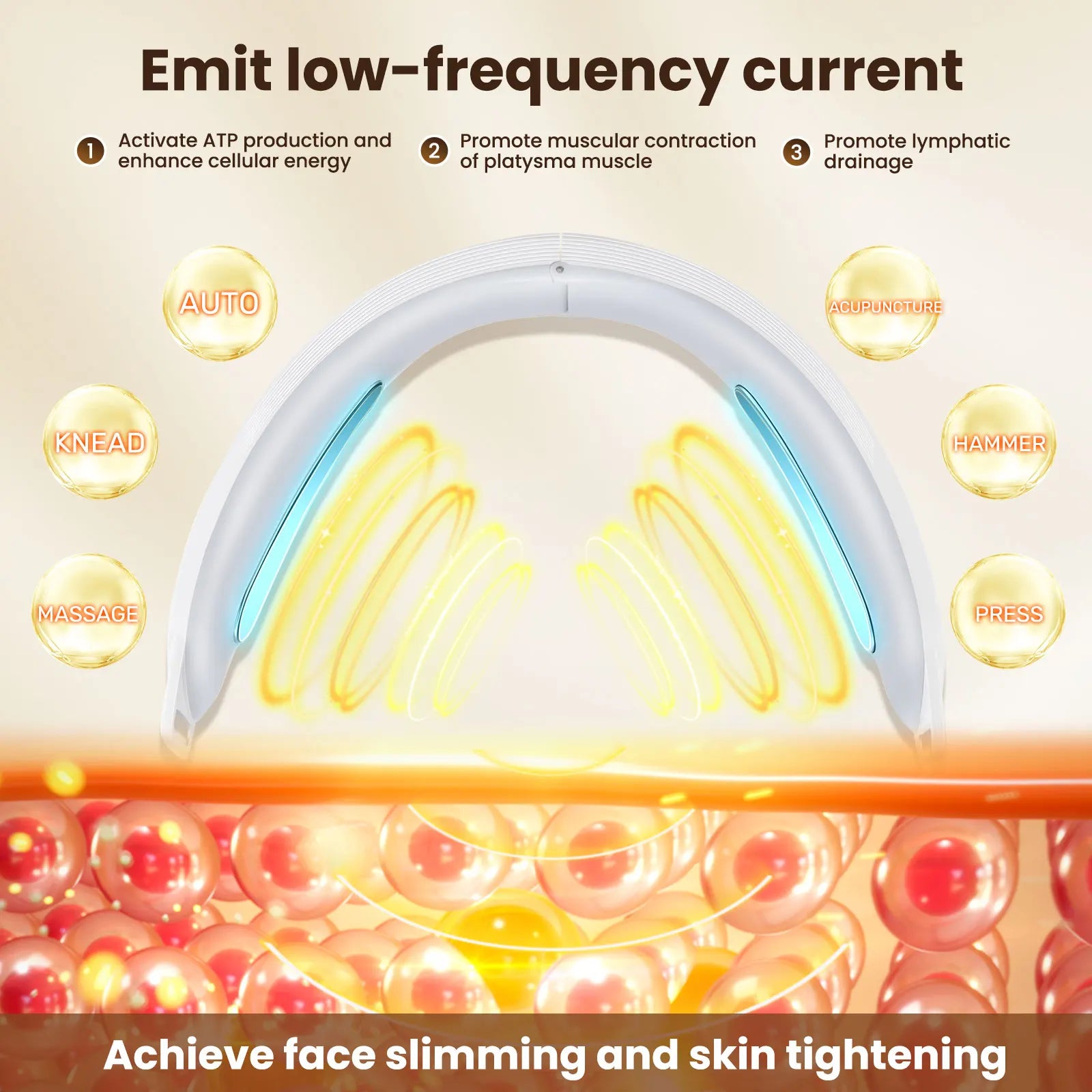 EMS V-Line Face Lifting & Jawline Toning Device