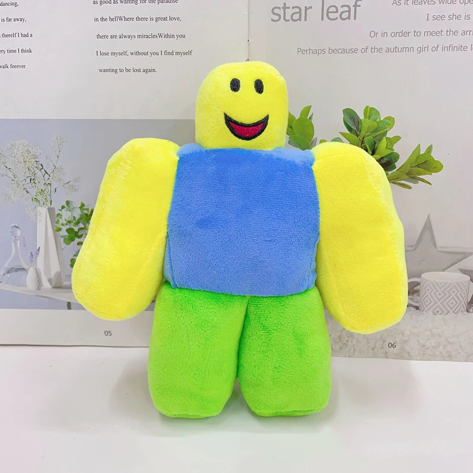 NEW 22cm Roblox Game Experiment Noob Plush Anime Kawaii Peripheral Stuffed Doll Plush Toys Children Birthday Christmas Gift