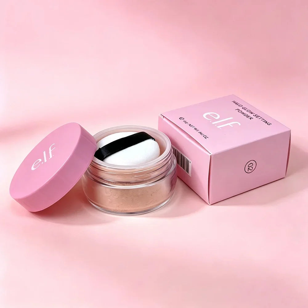 E.L.F. Halo GLOWSETTING POWDER Brightens Skin Tone, Softens Setting Powder, Loose Powder and Loose Powder