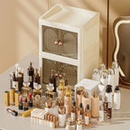 3 to 4-Tier Foldable Makeup Organizer with Drawer Function— Storage