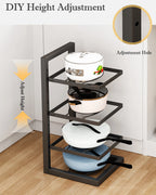 Adjustable Stainless Steel Pot & Pan Organiser Rack