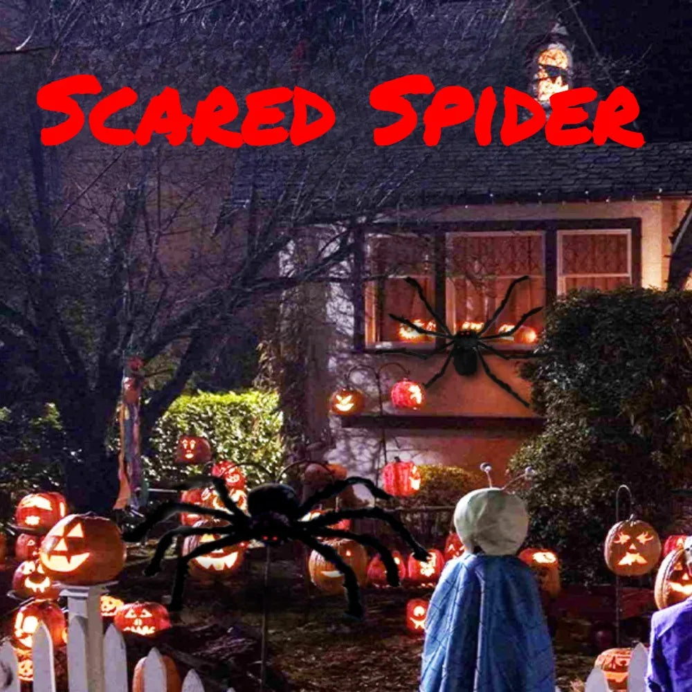 Giant Halloween Spider Decoration for Indoor & Outdoor Use