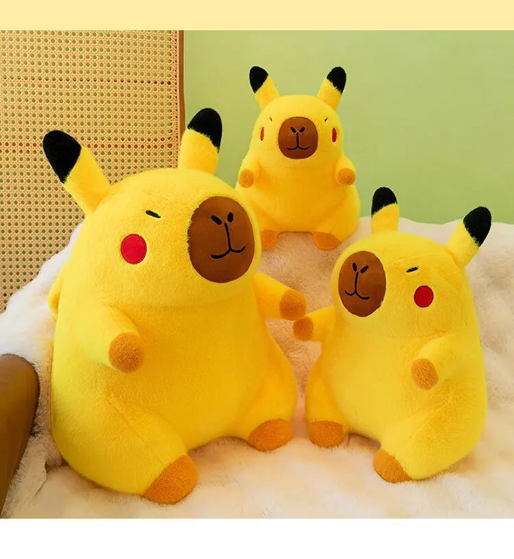 50cm Cute Lifelike Capybara Plush Toy Kawaii Transform Simulation Animal Soft Stuffed Doll Pillow Big Size Kids Birthday Gift