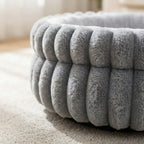 Home Plush Winter Cat Nest Dog Nest Warm Detachable and Washable Round Cat Nest Pet Bed Seasonal Universal Decoration