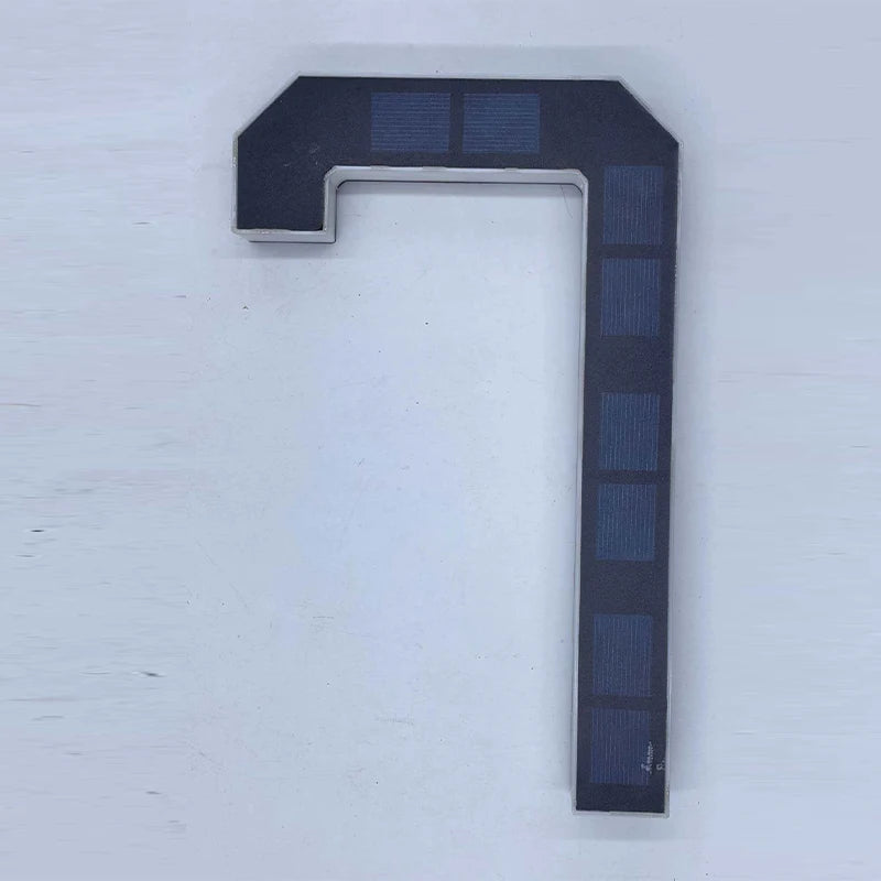 Solar LED House Number Sign with Light Sensor