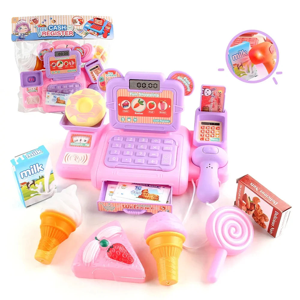 Children's Toy Cash Register with Lights & Sounds