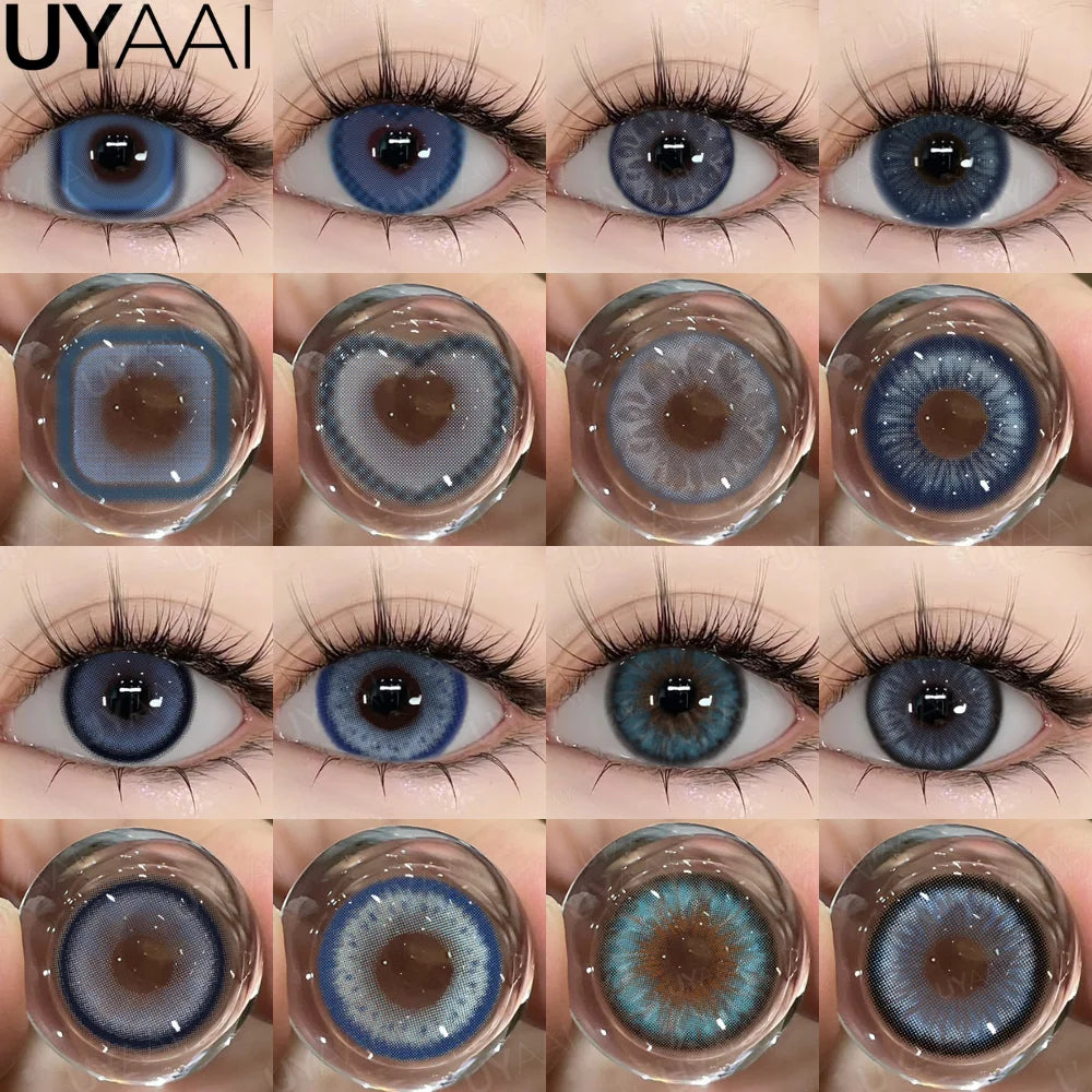 UYAAI Blue Coloured Contact Lenses