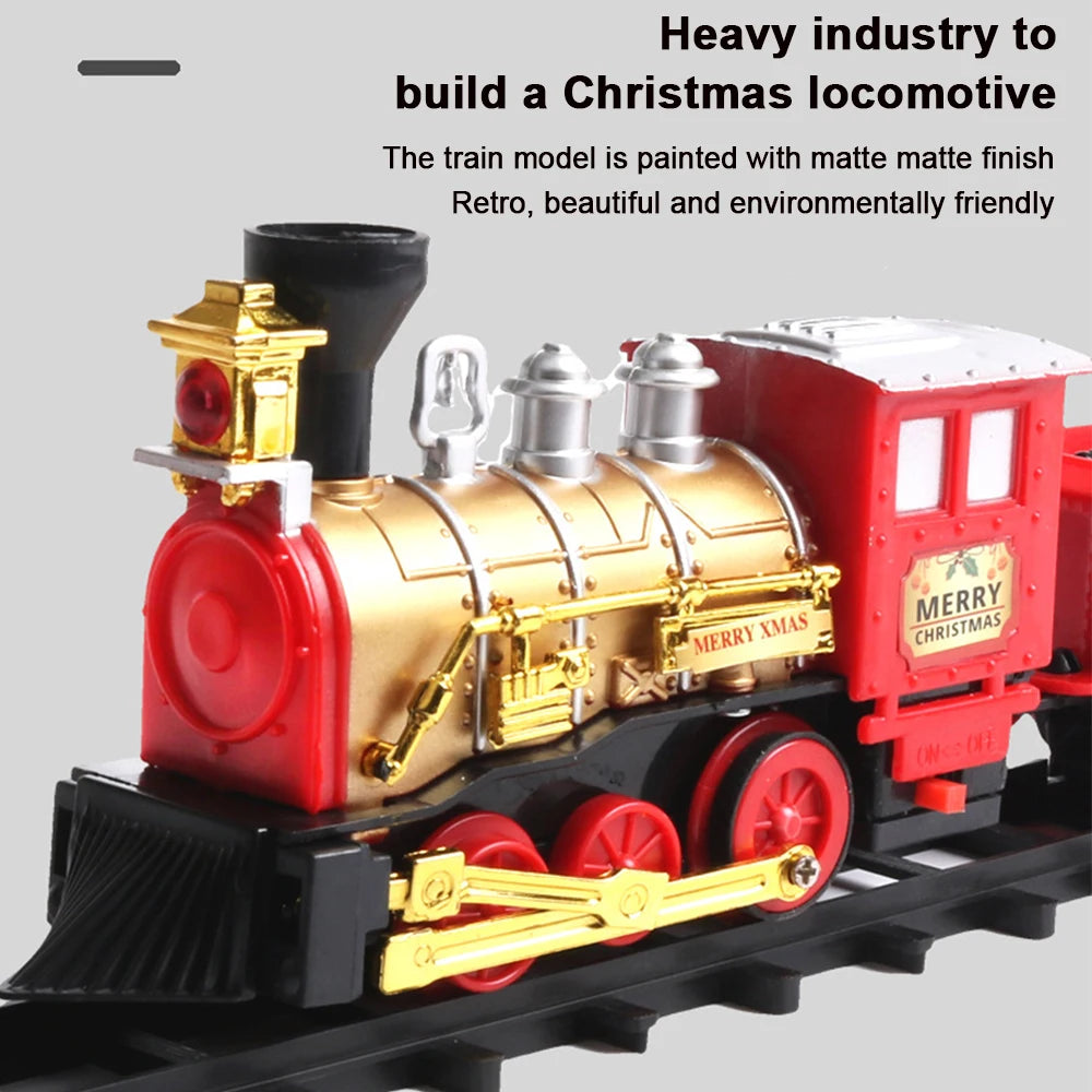New Electric Train Set Mini Santa Claus Rail Car Toy Creative Decoration Christmas Tree Train Gift Children's Gifts