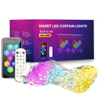 DC5V WS2812 Fairy Lights Curtain Led String RGBIC Led String Light Decor Dimmable Bluetooth APP Control for DIY Christmas Party