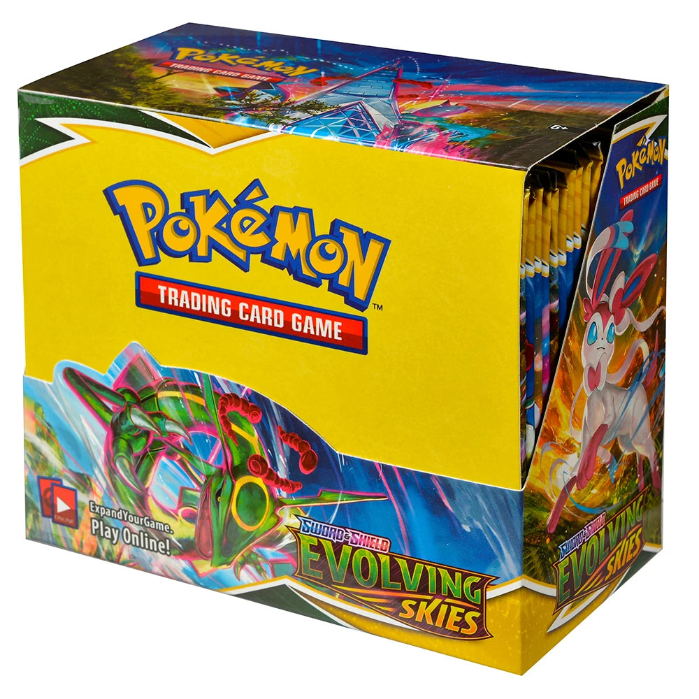 360Pcs English Pokémon TCG: Sword Shield Evolving Skies Booster Box Pokemon trade card 36 Pack Box Ready to ship gift