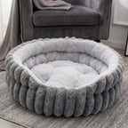 Home Plush Winter Cat Nest Dog Nest Warm Detachable and Washable Round Cat Nest Pet Bed Seasonal Universal Decoration