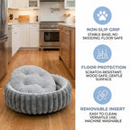 Home Plush Winter Cat Nest Dog Nest Warm Detachable and Washable Round Cat Nest Pet Bed Seasonal Universal Decoration