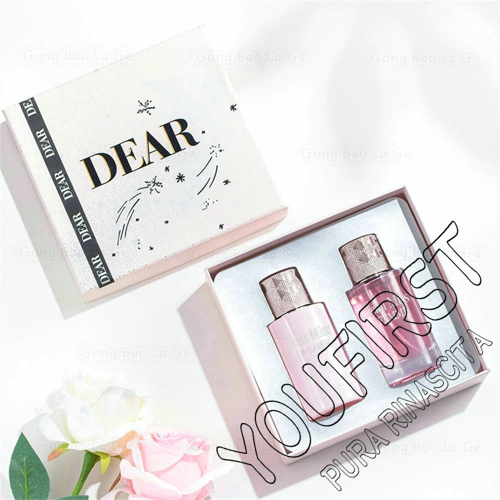 Brand Perfume Men Gift Box 2pcs Set 100ml Lasting Fragrance Perfumes De Mujer Floral Scent Man Cologne Pheromone Parfums Homme