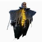 Glowing Skull Gauze Hanging Ghost Halloween Decoration