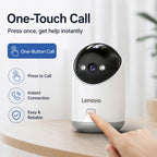 Lenovo 5MP Indoor Smart Security Camera 2.4G 5G WiFi Wireless PTZ IP Cam Two‑Way Talk Night Vision Motion Alert Pet Baby Monitor
