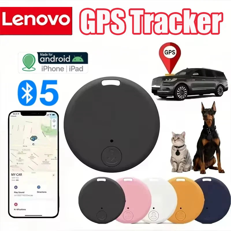 Lenovo GPS Tracker Bluetooth 5.0 Anti-Lost GPS Mini Device Pet Elderly Kid and pets