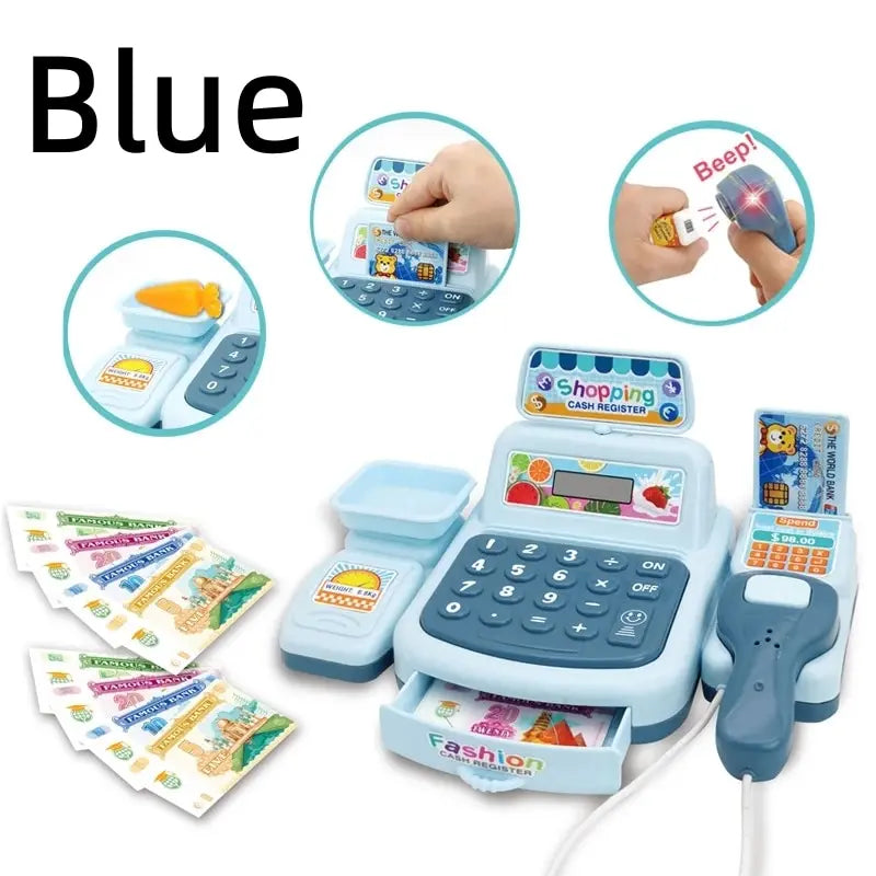 Children's Toy Cash Register with Lights & Sounds