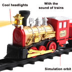 New Electric Train Set Mini Santa Claus Rail Car Toy Creative Decoration Christmas Tree Train Gift Children's Gifts
