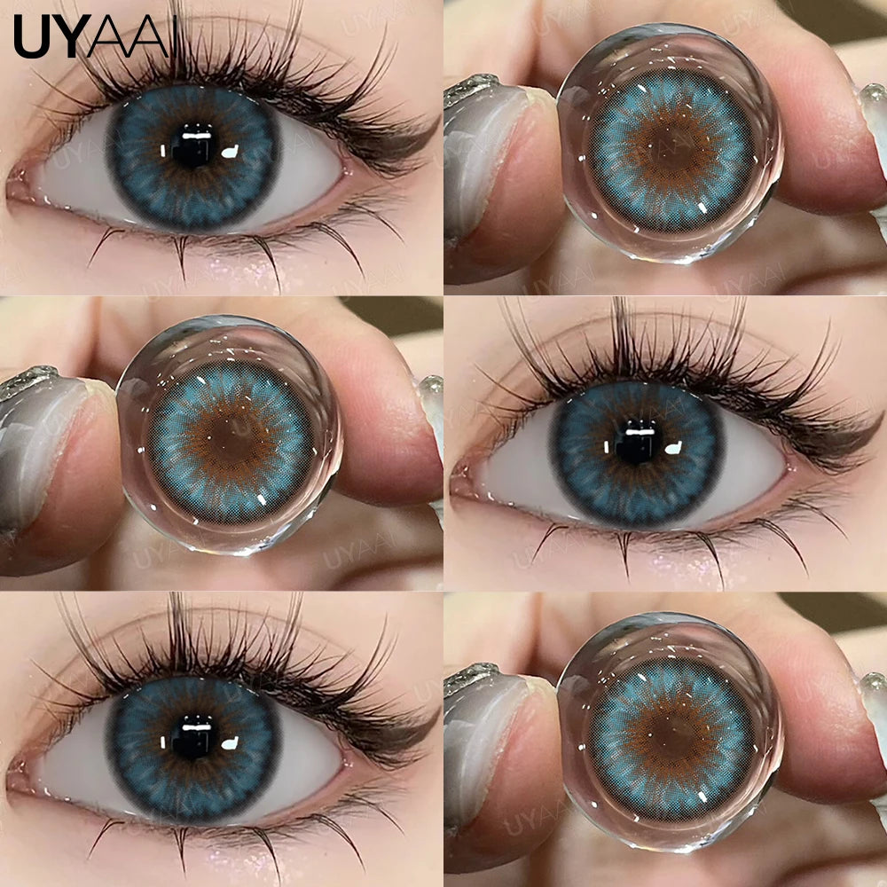 UYAAI Blue Coloured Contact Lenses