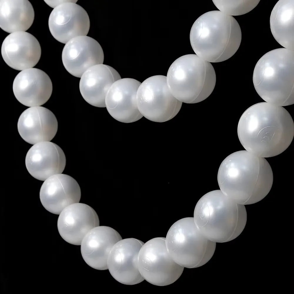10pcs DIY Beaded Faux Large Pearl Garland White Ball Pendant & Figurine Wedding Backdrop Wall Decor
