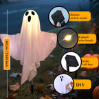 Solar Ghost Halloween Pathway Lights