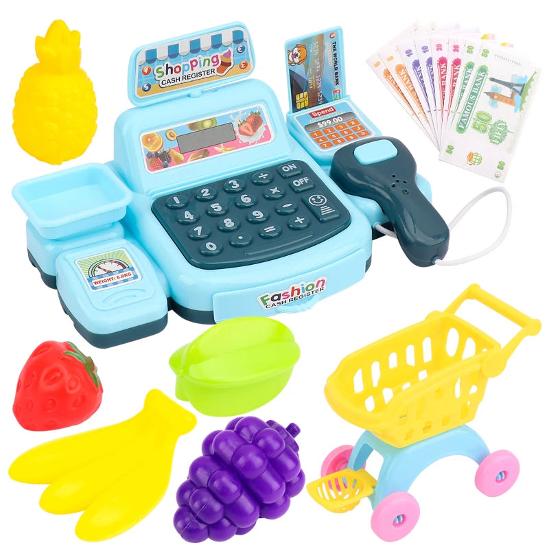 Children's Toy Cash Register with Lights & Sounds