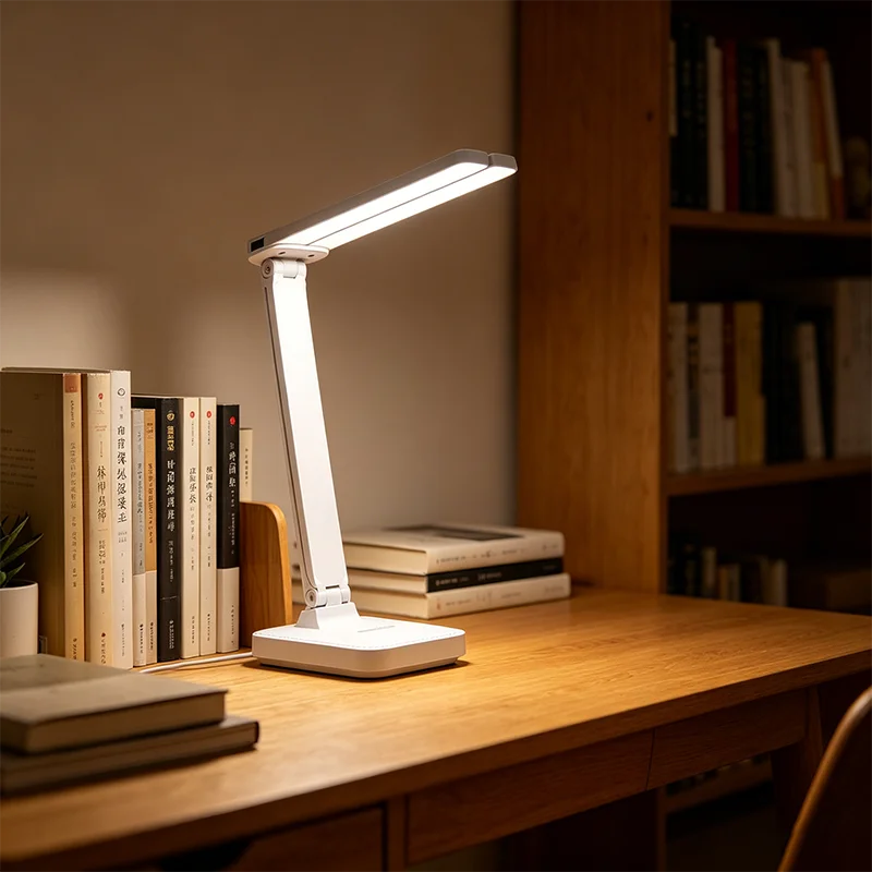 USB Desk Lamp 3 Levels Dimmable Touch Night Light USB Rechargeable Eye Protection Foldable