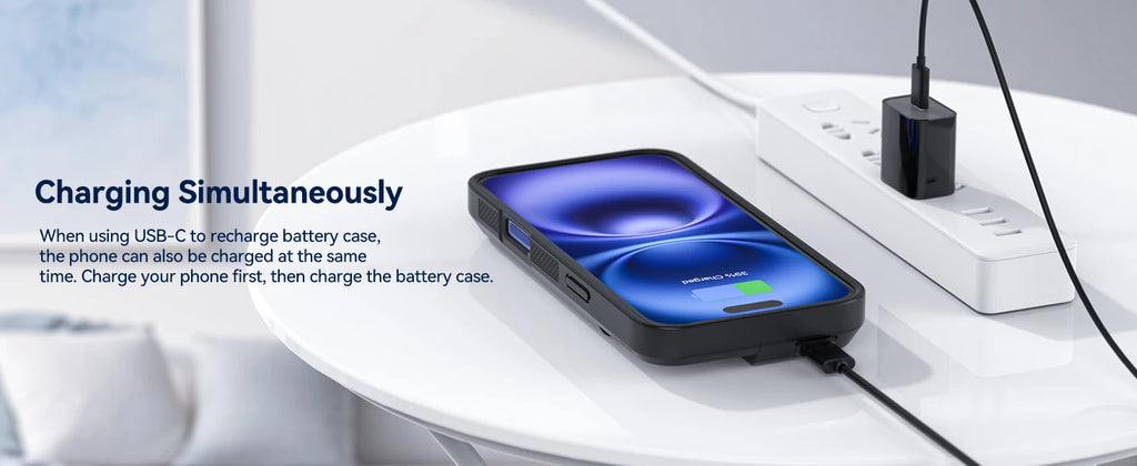 NEWDERY Battery Case for iPhone 16 Pro Max 16Pro 16 Plus 1 Bank Rechargeable battery