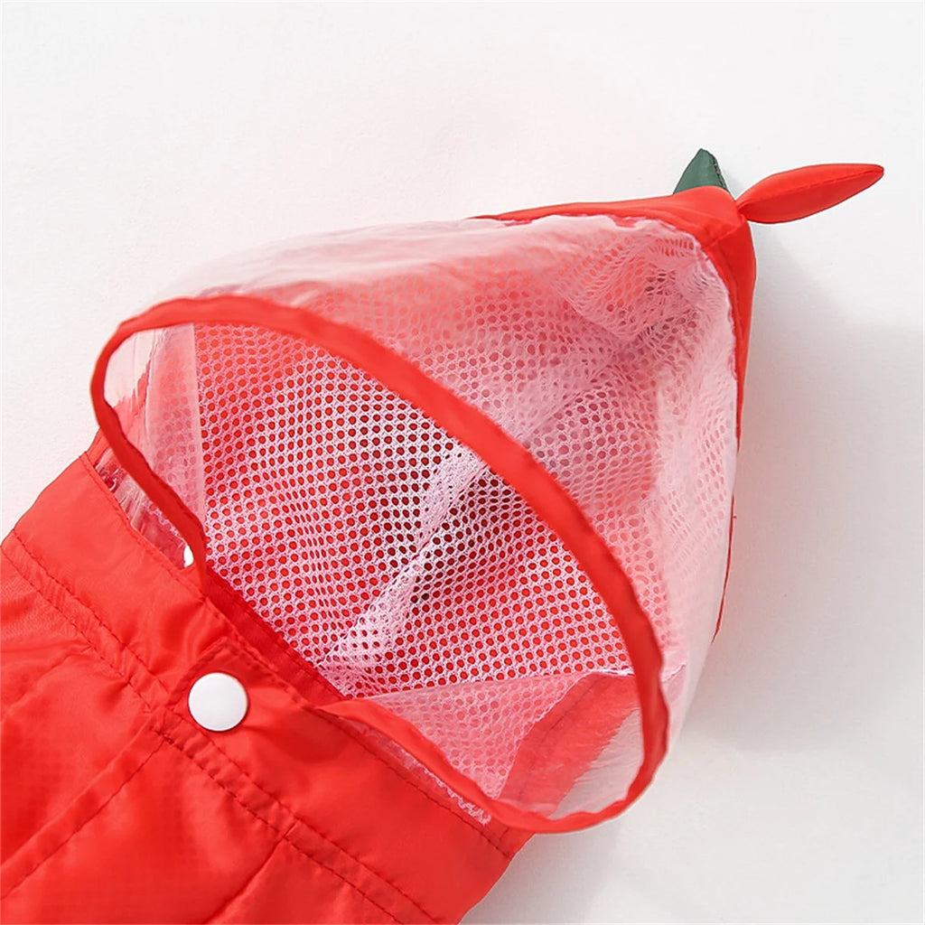 Reflective Hooded Waterproof Dog Raincoat