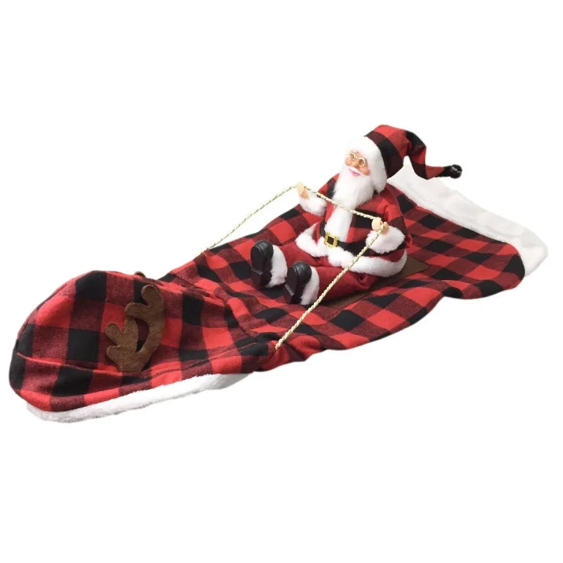 Santa & Reindeer Rider Christmas Dog Costumes
