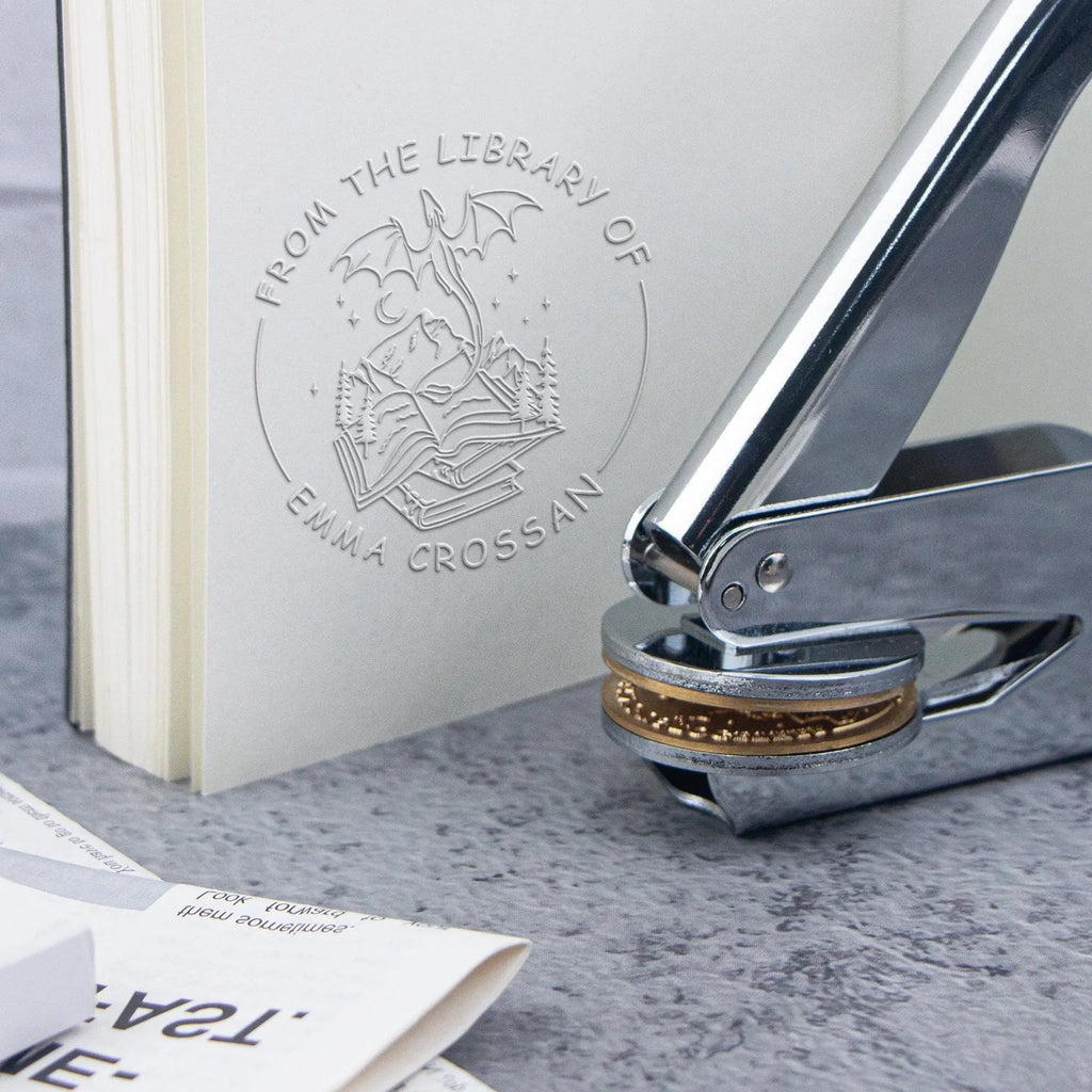 Personalised Metal Embosser Stamp – Custom Logo & Seal