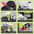 Simulated street cleaning sweeper electric vacuum sweeper road children's alloy car boy toy wind-up sprinkler truck
