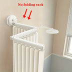 High-Quality Foldable Shower Curtain with Hooks & Ties, Invisible Wet-Dry Separation, Easy Store, Modern Home Decor Style